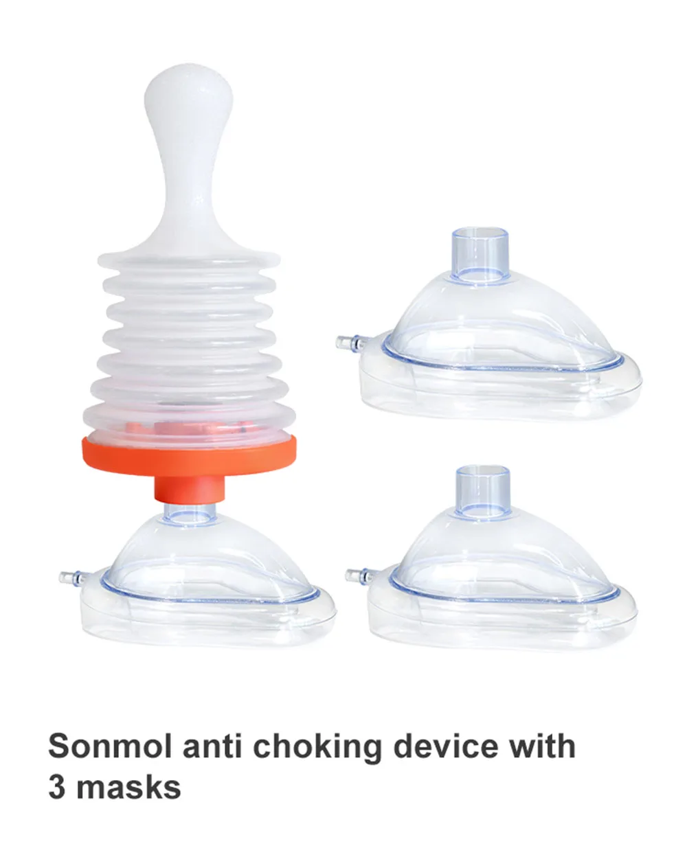 Erste-Hilfe-Anti-Erstickungs-Rettungsgerät, automatisch, für Erwachsene und Kinder, mit 3 verschiedenen Größen, Masken, Notfallset für Zuhause, Airway Assist