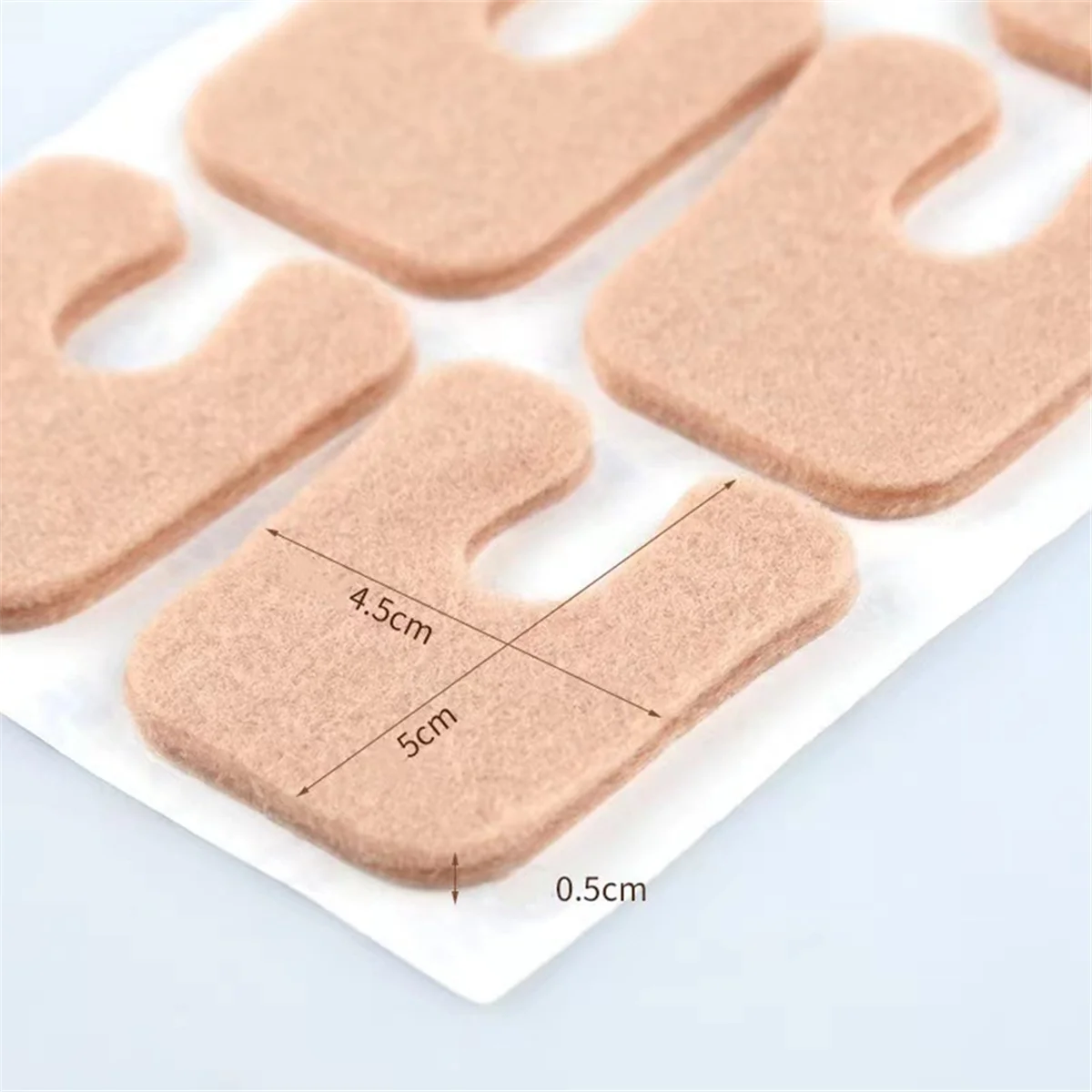 A71P 120 Stuks U-vormige Vilt Eelt Pads Middenvoet Pads Voet Pads Pijnbestrijding Voet Kussen Houden Eelt Van Wrijven Pads