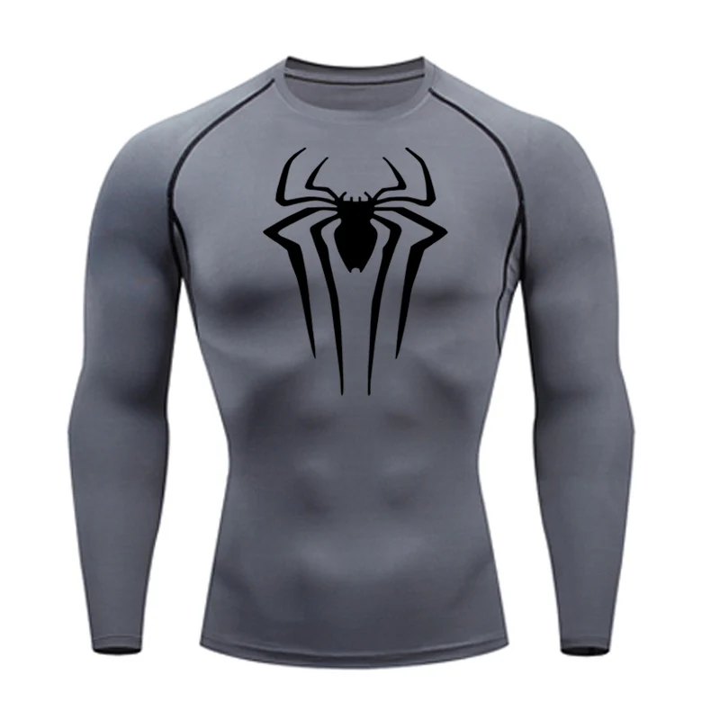 日焼け止めスポーツセカンドスキンランニング Tシャツメンズフィットネス Rashgarda MMA 長袖圧縮シャツトレーニング服