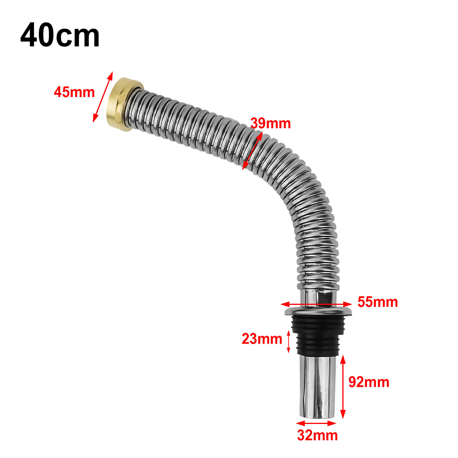 40/60 cm Edelstahl Badezimmer Küche Waschbecken Siphon Abfall Ablauf Flexible Rohr Schlauch Hause Einziehbare Entwässerung Rohr