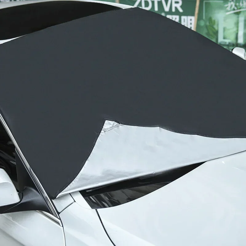 Sonnenschutz Abdeckung Auto Windschutzscheibe Schnee Sonnenschutz Wasserdicht Schutz Automobil Magnetische Abdeckung Auto Frontscheibe Abdeckung