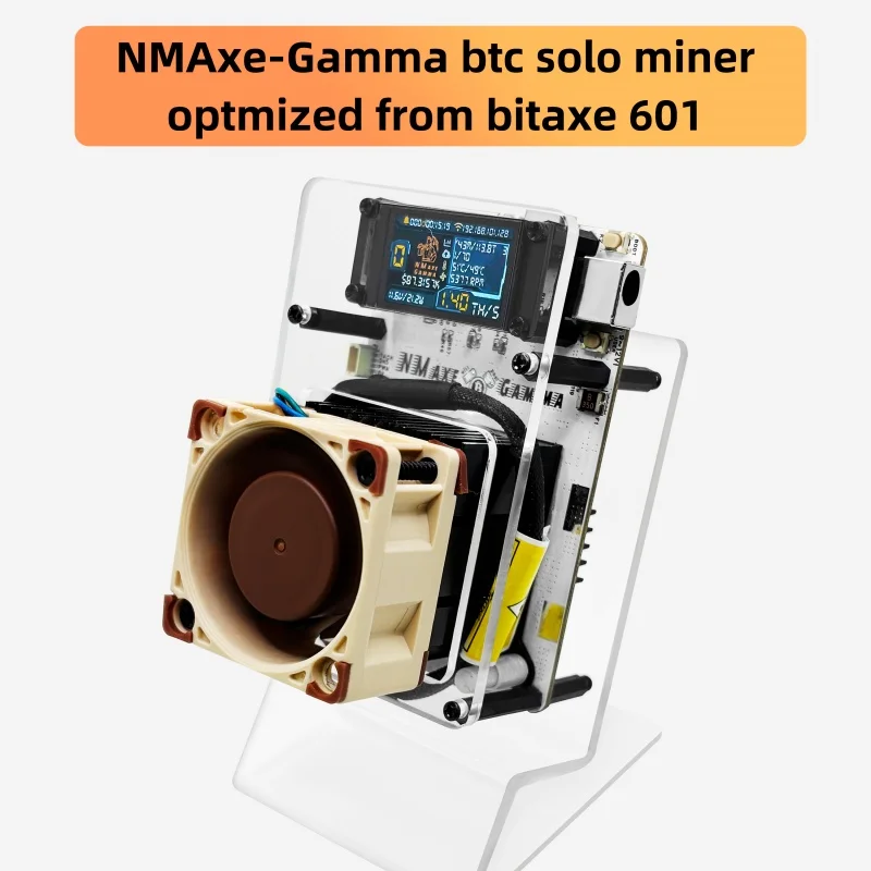 NMAxe Gamma optymalizowany Bitaxe 601 gamma NMMiner Oficjalny BM1370 ASIC BTC Solo Lottery Miner 1.2TH/s Open-source całkiem do użytku domowego