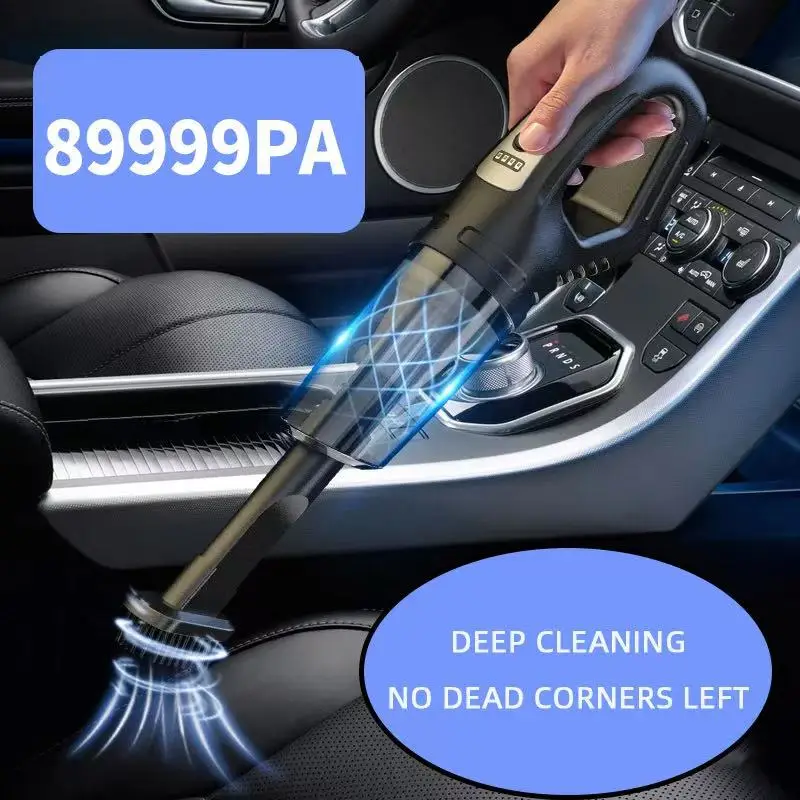 Aspirador de pó sem fio, sucção poderosa, recarregável, portátil, carga rápida para carro, casa, pêlos de animais de estimação