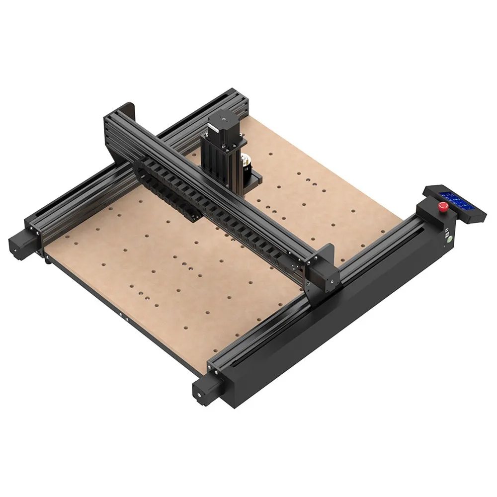 Router CNC TTC 450 a due alberi, motore mandrino 80W, controllo a 3 assi, precisione dimensionale 0.1mm, 460*460*80mm
