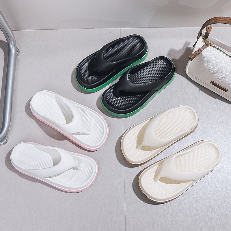 Mulher flip flops sapatos de design popular 2024 tendência sandálias de plataforma casual antiderrapante chinelos ao ar livre características únicas sandálias planas