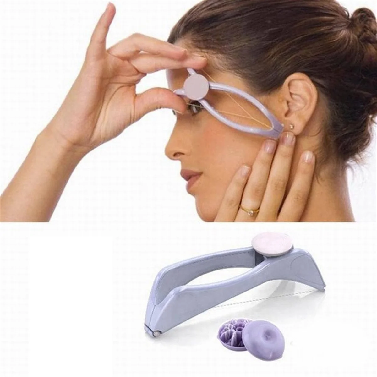 A71P 1 Pcs Removedor de Cabelo Extrator de Cabelo Prendedor de Cabelo para Depilação de Cabelo e Lábios