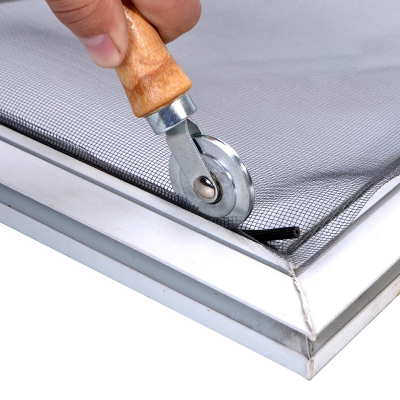 Holzgriff und Stahlräder, Rollwerkzeug für die Doppelfensterinstallation, Hand-Spline-Rolle, langlebige Haushaltstür