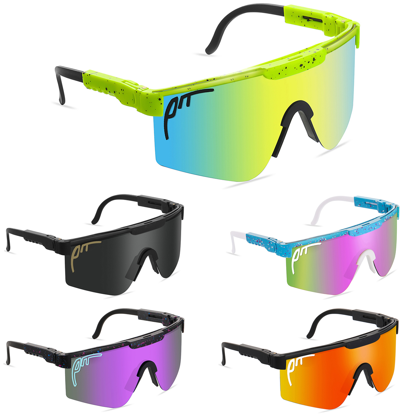 Pit Viper Fahrradbrille Outdoor Sonnenbrille MTB Männer Frauen Sportbrille UV400 Fahrradbrille ohne Box