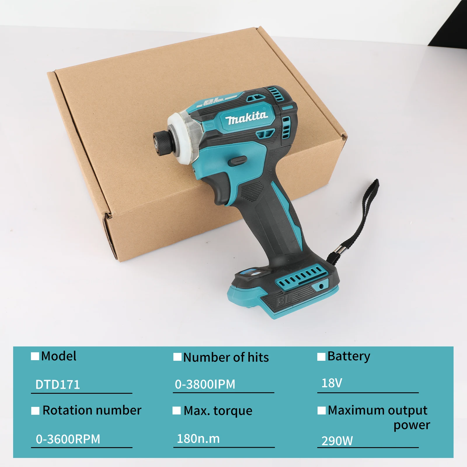 Makita DTD171 Avvitatore a percussione a batteria Utensili elettrici senza spazzole, Motore Bare Tool power makita 18v tools Makita utensili elettrici