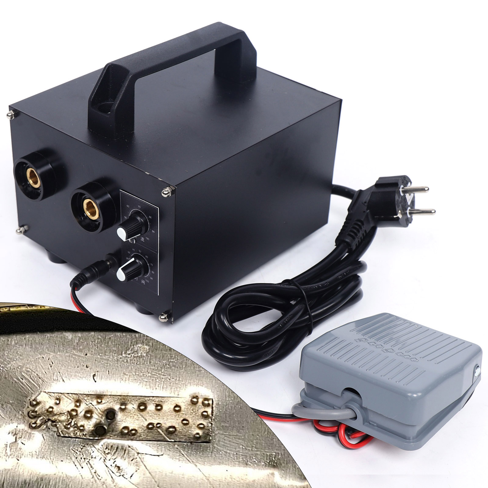 6700 W professionelles einstellbares Punktschweißgerät 1600 A Batterie-Punktschweißgerät