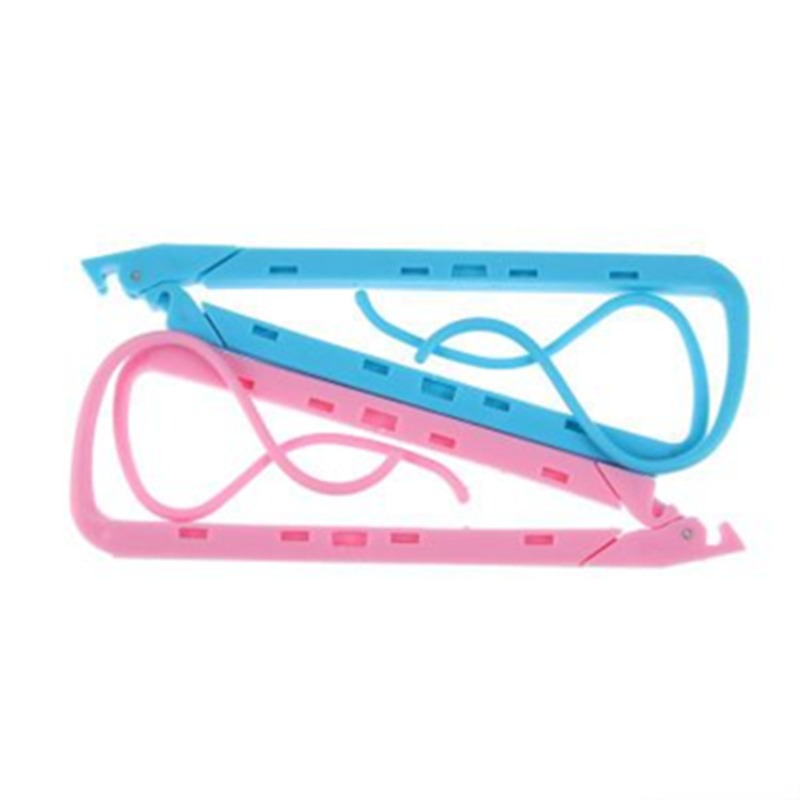 Creative Foldable Blue / Pink Plastic Book Page Stand Anti-autoturn-page Book fixed clip Student Bookmark Convenient Read Gadget