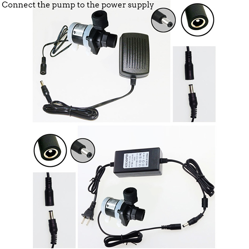 12V 24V DC 多機能ブラシレスウォーターポンプ DC ポンプブースターポンプ温風水冷循環ポンプ 1/2 "DN15