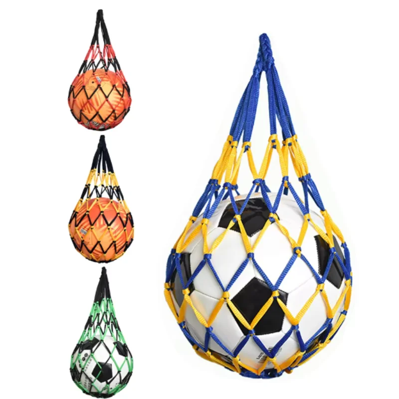 1PC ball net tasche basketball einkaufstasche jugend fußball net außen sport nylon mesh lagerung ball typ verdickte net tasche