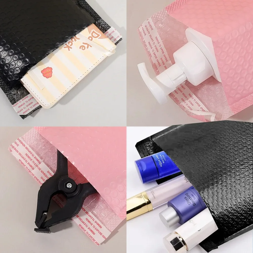 20 ชิ้น/ล็อต Bubble Mailer Self Seal กระเป๋าพลาสติกซอง Self-Lock ซองจดหมายสําหรับธุรกิจ Mailing การจัดส่งบรรจุภัณฑ์