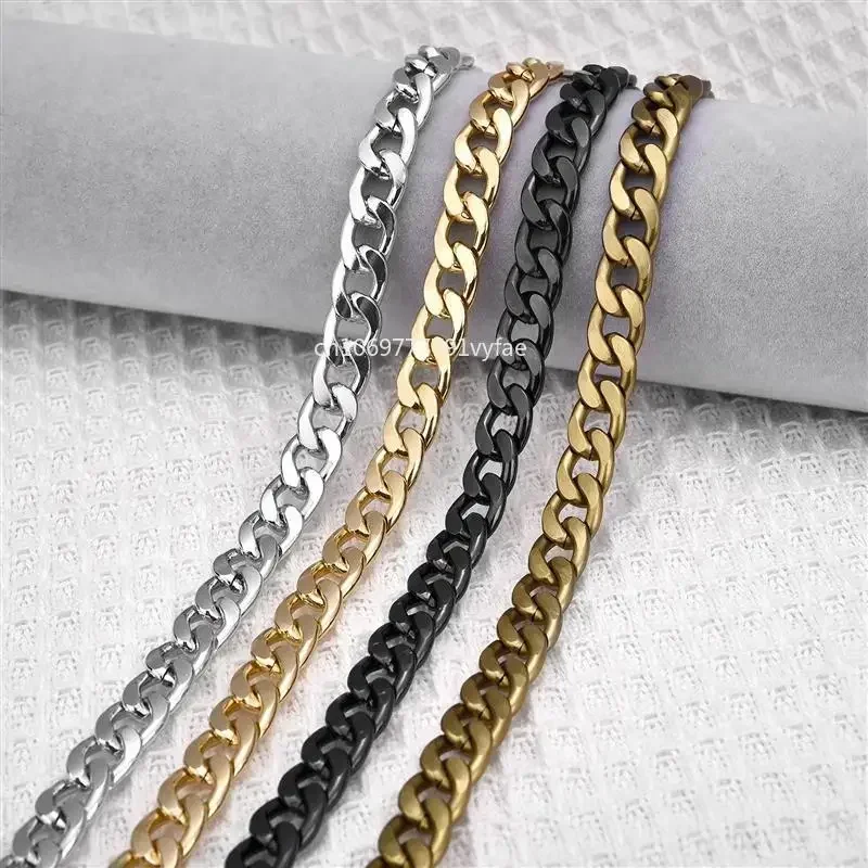 Metalowy aluminiowy łańcuszek do torby Części zamienne Akcesoria do ręcznie tkanej torebki na ramię DIY Ręcznie robione odpinane paski