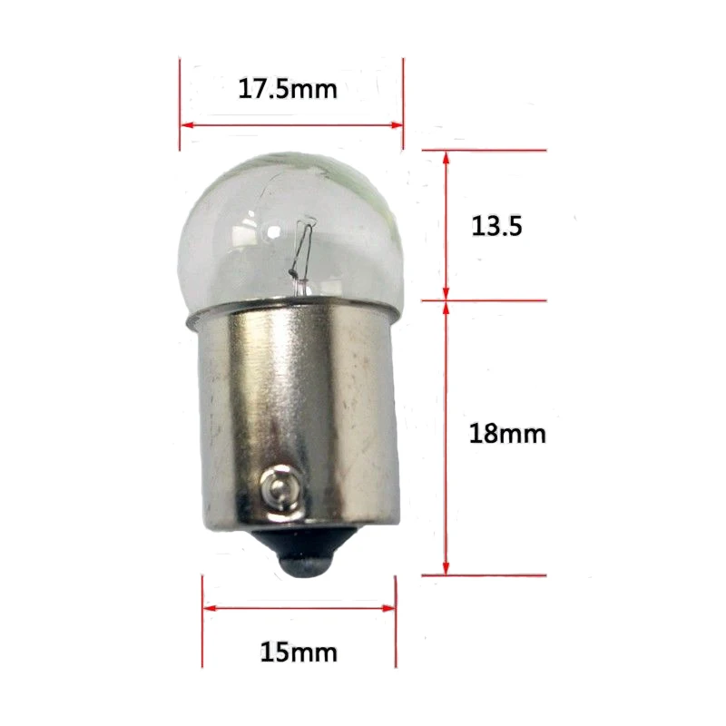 10 Chiếc B15 12V 24V Đơn Đôi Tiếp Xúc Bóng Đèn Mini Cho Indicateor Ánh Sáng