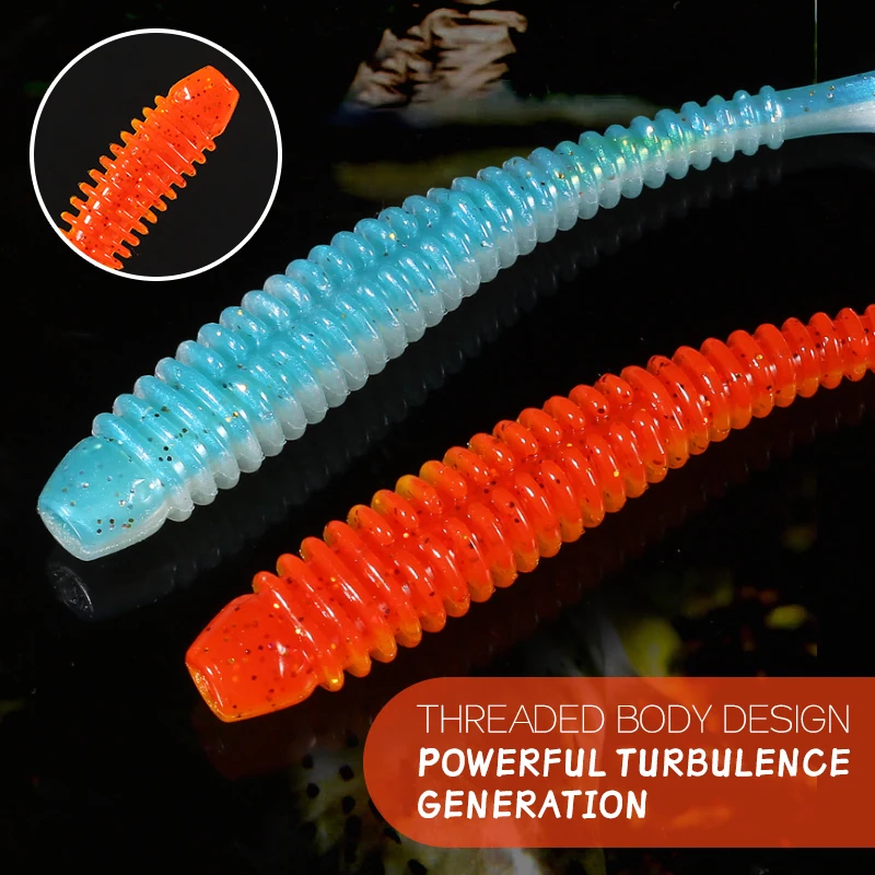 Siêu Lục Địa Va Đập Vòng Shad Mồi Câu Cá Mềm 63Mm 80Mm 97Mm Nhựa Mồi Swimbait Jigging Dụ Nhân Tạo Mồi Câu