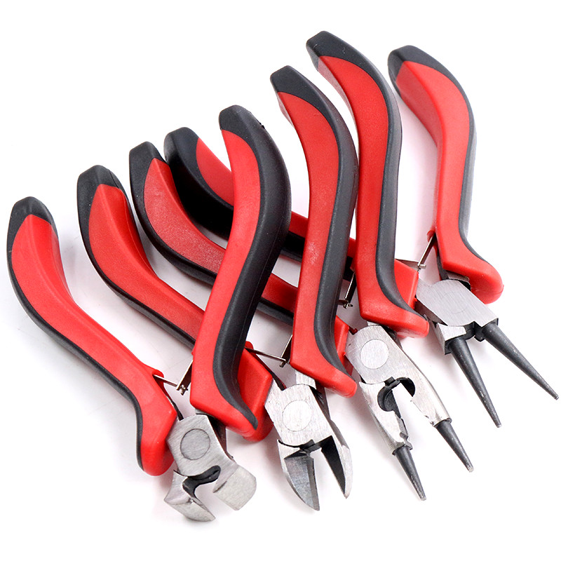 1 Món Bằng Thép Không Gỉ Kim Mũi Kìm Trang Sức Làm Dụng Cụ Cầm Tay Đen 12.5Cm