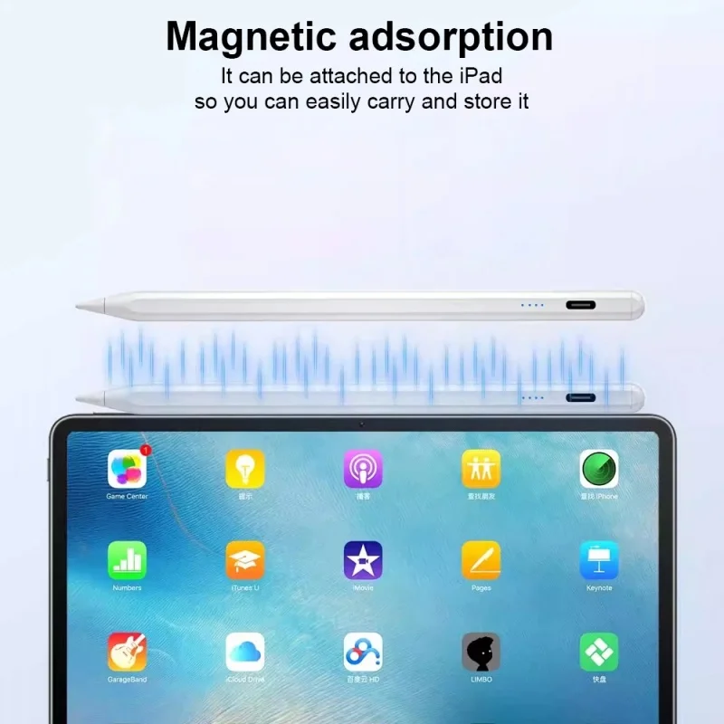 Para Apple Pencil 2 1 pantalla de potencia de rechazo de palma accesorios para iPad iPad 2022 2021 2020 2019 2018 Pro 11 12,9 Mini lápiz óptico de aire