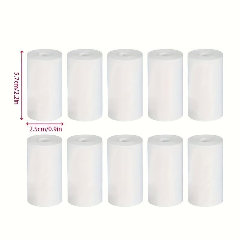 10 Sheets 65gsm Glossy Thermal Photo Paper - DIY Recyclable Refills for Instant Cameras & Pocket Printers, No Ink Needed