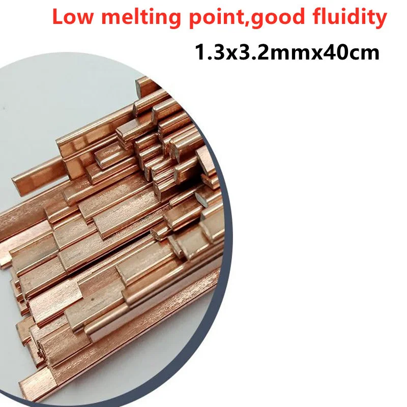 1.0/2.0Mm * 500Mm Phốt Pho Đồng Điện Cực Hàn Đồng Dây Hàn Đồng Điện Cực Hàn Que Không cần Hàn Bột