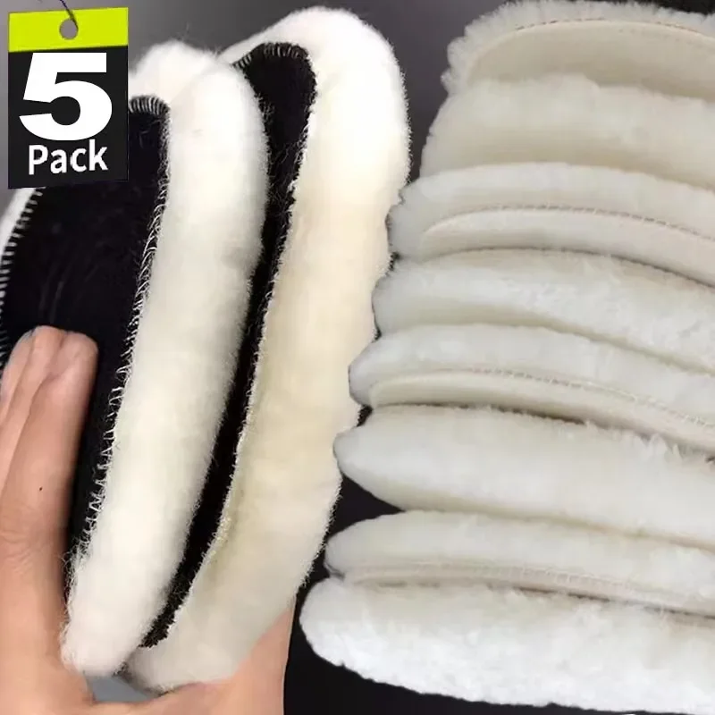 3-7Inch Wool Car Polishing Pad Set for Polisher Machine Waxing Polishing Buffing Auto Paint Care Polisher Pads Polishing Pad