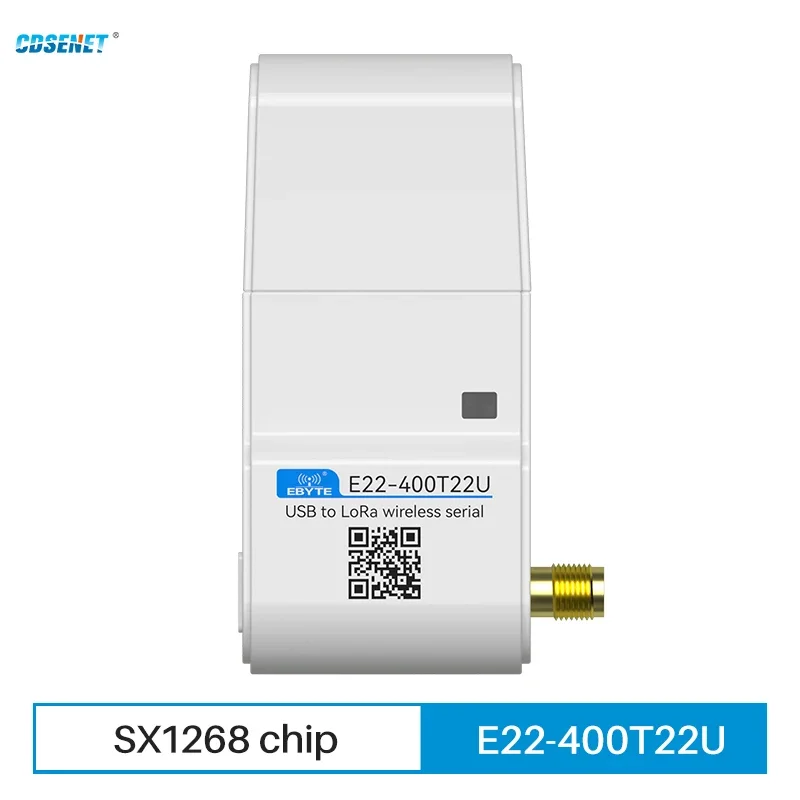 Lora Wireless RF-Modul 433 MHz Lora CDSENET E22-400T22U geringerer Stromverbrauch 22 dBm Fern 5 km LBT RSSI USB mit Antenne
