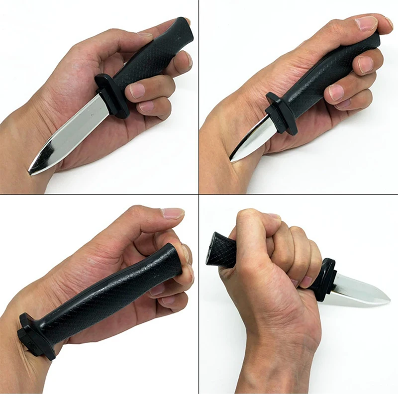 Props ของเล่นตลกเมจิกพลาสติก Retractable มีด Joke Prank Props มีดเคล็ดลับน่ากลัวปลอมกริชตลก
