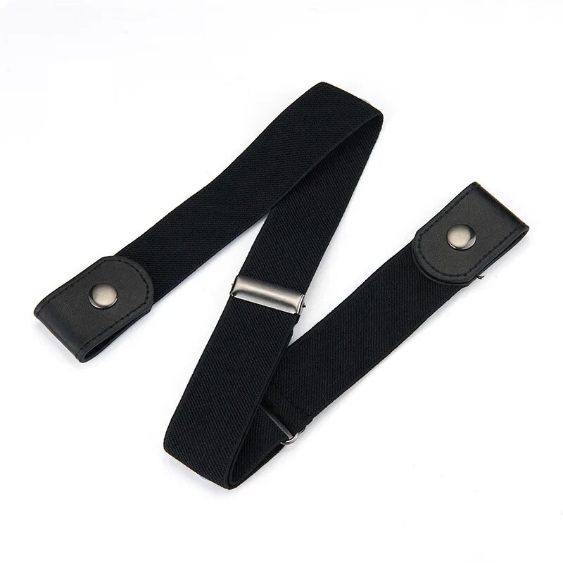 Nouvelle bande de taille élastique extensible réglable ceinture Invisible ceintures sans boucle pour femmes hommes Jean pantalon robe sans boucle facile à porter