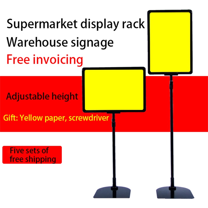 A4 Entrambe la vista orizzontale verticale Altezza regolabile su bifacciale 8,5x11 pollici Espositore per poster da tavolo per cartello da tavolo