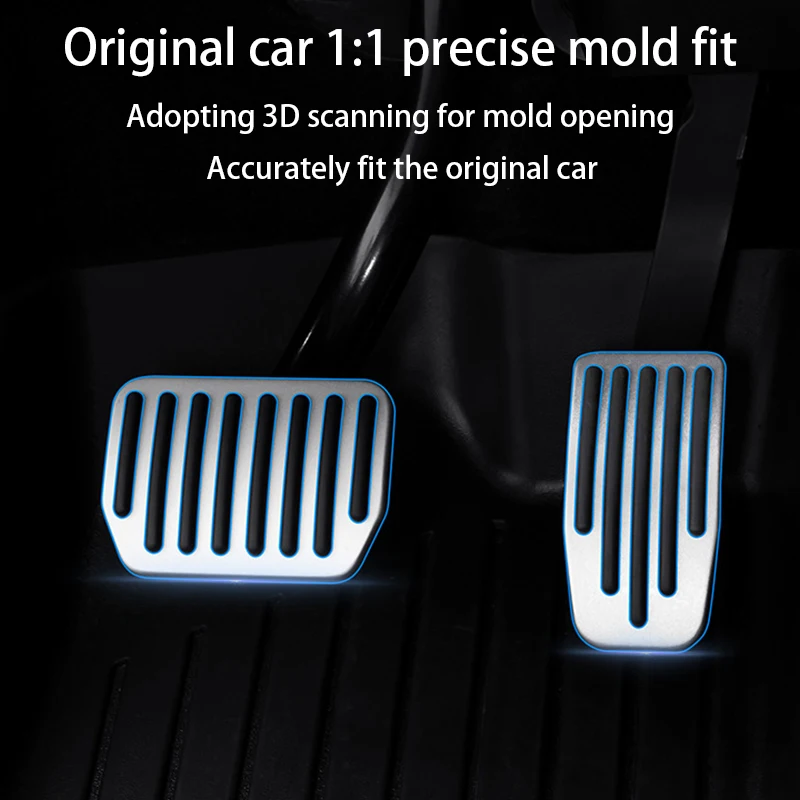 Voor Tesla Model Y Juniper 2025 Upgrade Voetpedaal Pads antislip Gaspedaal Remsteun Prestaties Aluminium Matten Accessoires