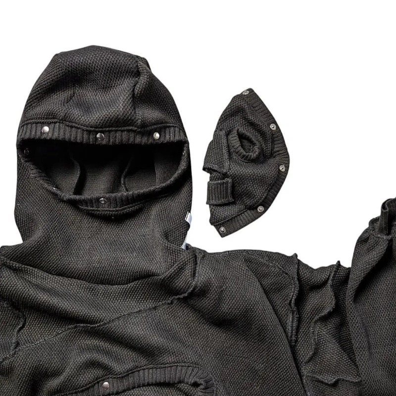 Sudadera con capucha de gran tamaño con patrón de diablo de tendencia de moda americana para hombre Y2K street hip-hop Harajuku sudadera holgada de manga larga para mujer