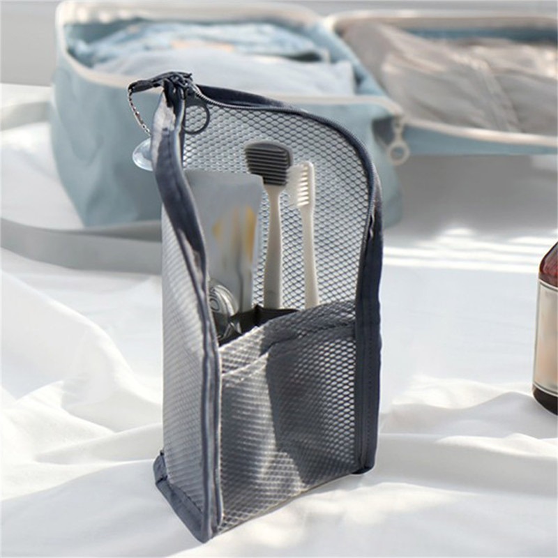 Bolsa de cosméticos de malla EVA para mujer, bolsa de almacenamiento de viaje para maquillaje, organizador, bolsa de maquillaje para mujer, estuche de belleza portátil pequeño y grande