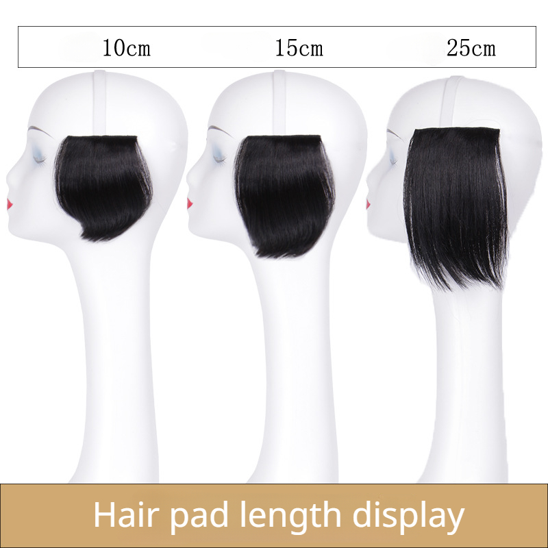 Cabelo humano real sem costura superior invisibilidade peruca engrossado almofada de raiz fofo almofada perucas peça peruca extensões de cabelo para mulher