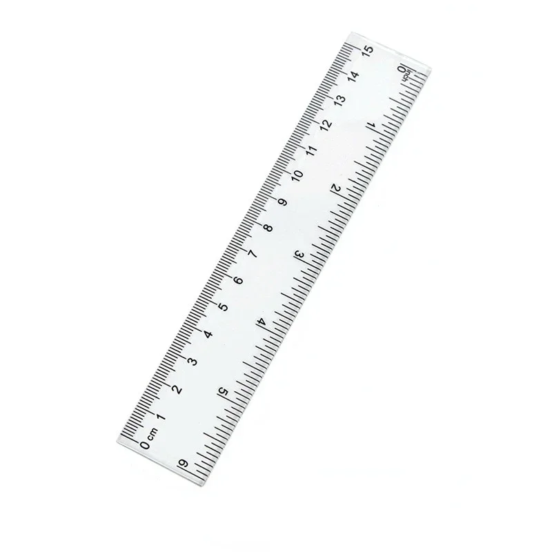 15 cm 20 cm 30 cm Righello dritto Righello in plastica trasparente Strumento di disegno Accessori da scrivania Cancelleria per studenti Forniture per ufficio scolastico