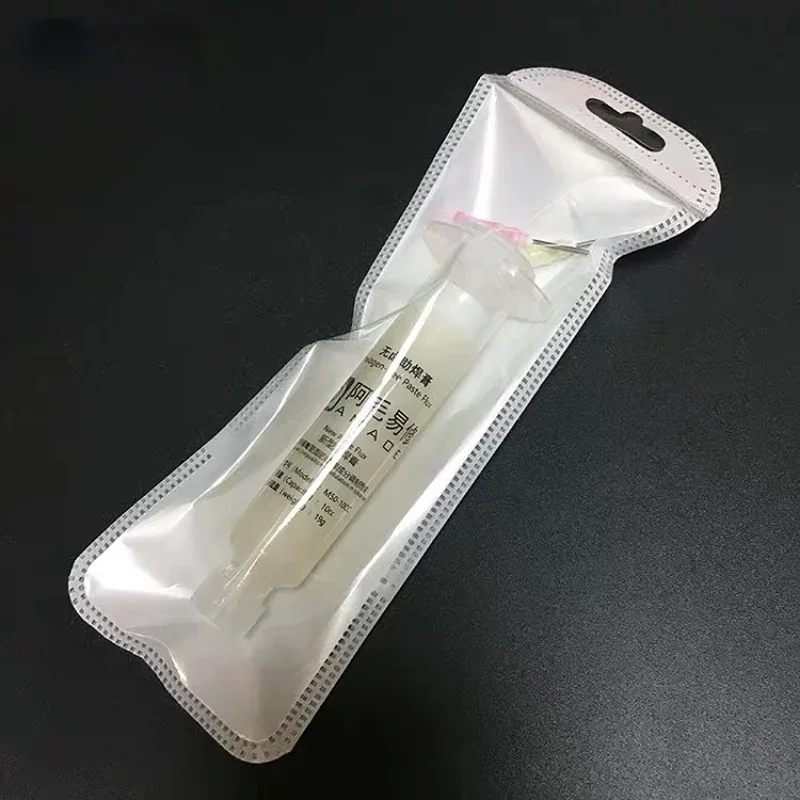 1PCS Solder Paste AMAOE Halogen-Free Welding Oil Flux for PCB BGA Reballing Repair Soldering Paste with 2pcs Syringe NeedlesTool