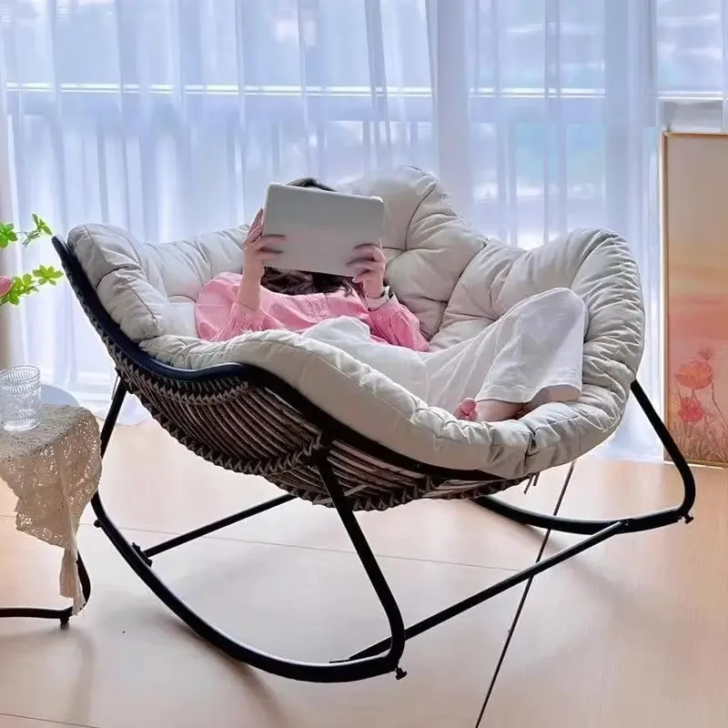 Mecedora mecedora, mecedora, silla reclinable, balcón para adultos, hogar, ocio, sofá perezoso, sala de estar, sofá individual, celebridad de Internet