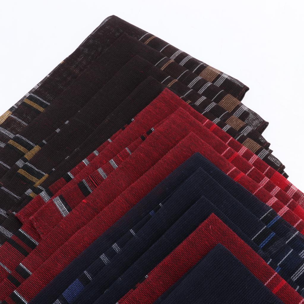 Mouchoirs à carreaux pour hommes, lot de 12 pièces, serviette de poche carrée douce