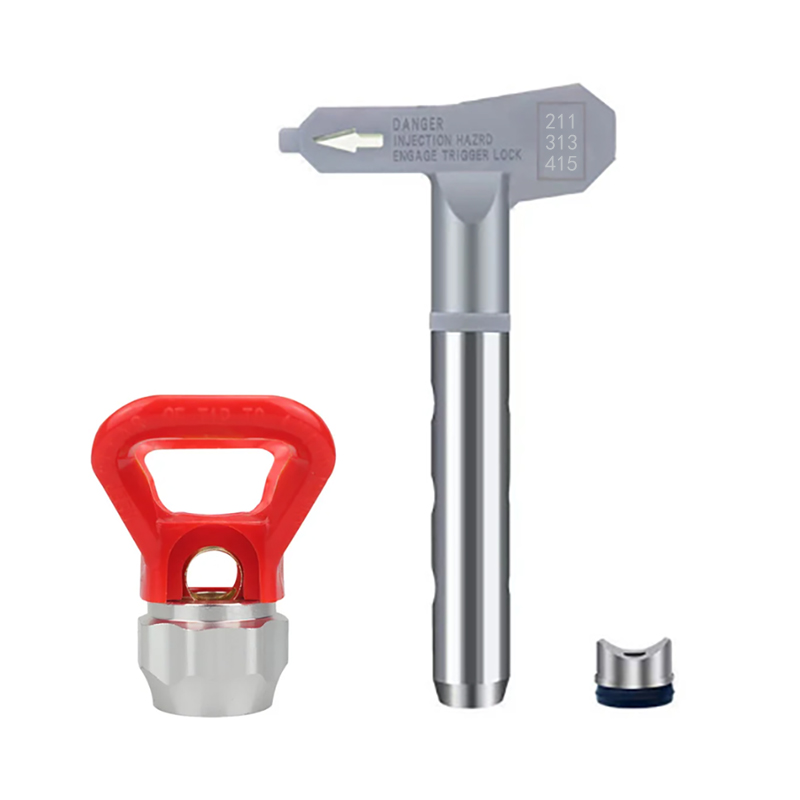 Безвоздушный наконечник, наконечник для тонкой отделки, наконечник низкого давления, инструменты для распыления краски, 345, 445, 545, 515, 517, 521 безвоздушный распылитель краски с защитным наконечником