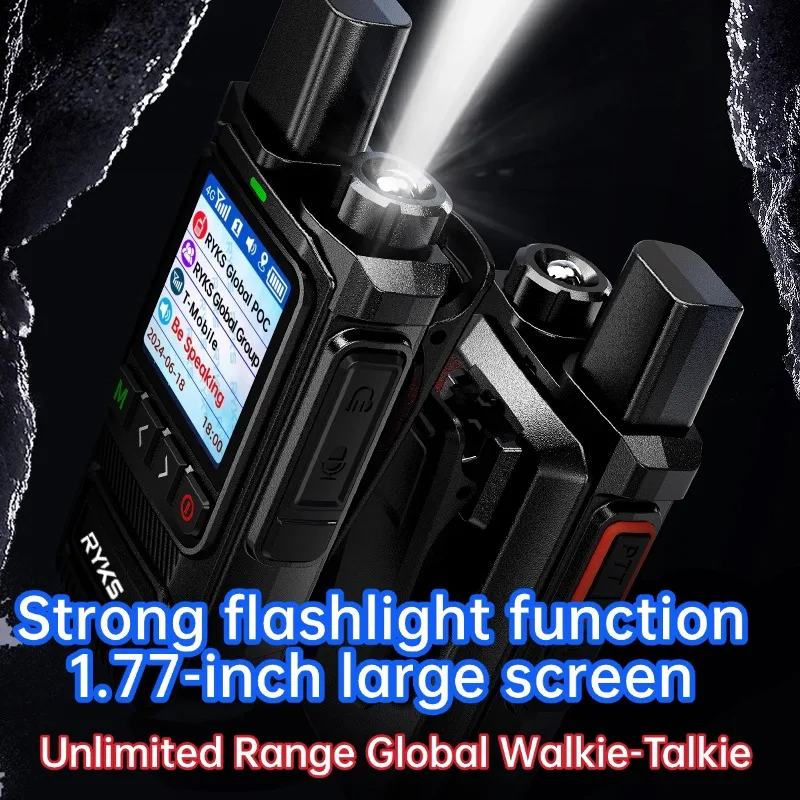 Walkie Talkie Poc Radio Global 4G, 5000Km, largo alcance, Camping, Radioaficionado bidireccional, compatible con Zello Dmr Baofeng Uv5R Quansheng Tk11