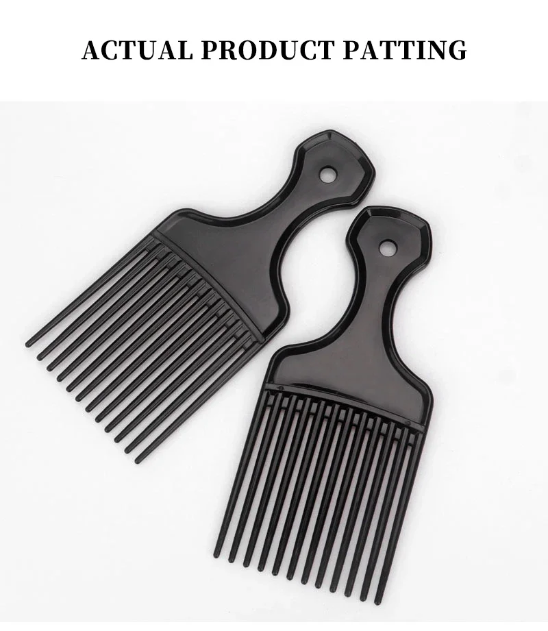 1 pezzo denti larghi spazzola Pick pettine forchetta spazzola per capelli inserto pettine per capelli pettine per ingranaggi in plastica per strumenti per lo Styling dei capelli Afro ricci
