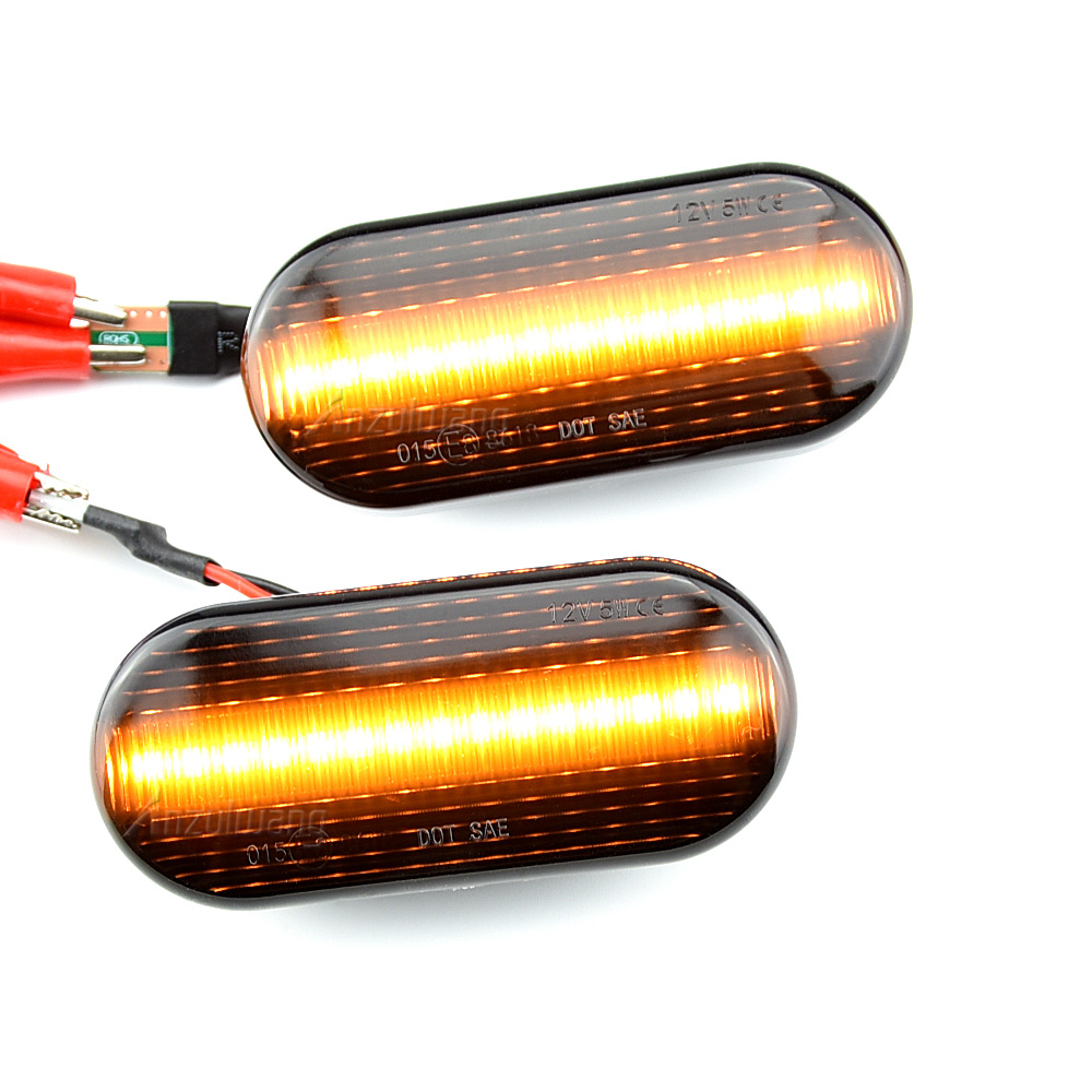 2 uds Led indicador lateral dinámico luz intermitente secuencial para VW Golf 3 4 MK3 MK4 Passat 3BG Polo 6N 9N Bora Vento