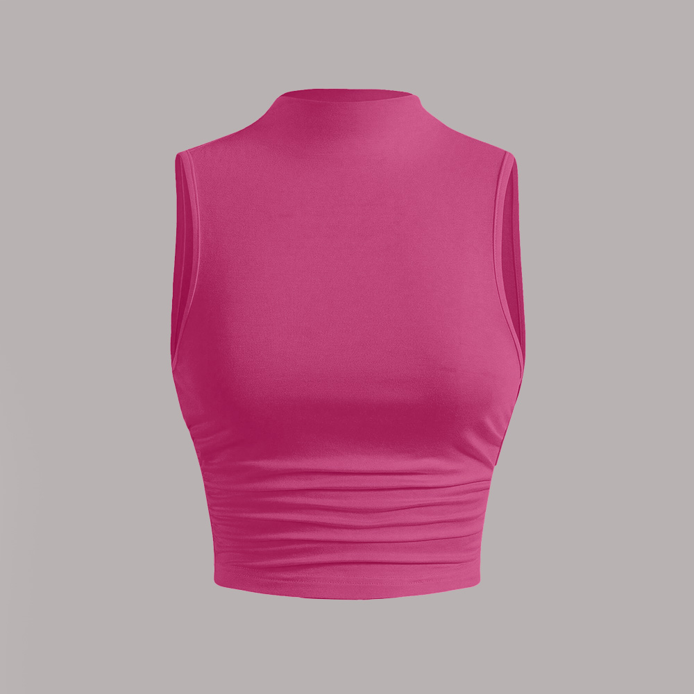 Mia Muse Tanques femininos para todas as estações, básicos simples, cor sólida, sem mangas, gola redonda, tanques diários