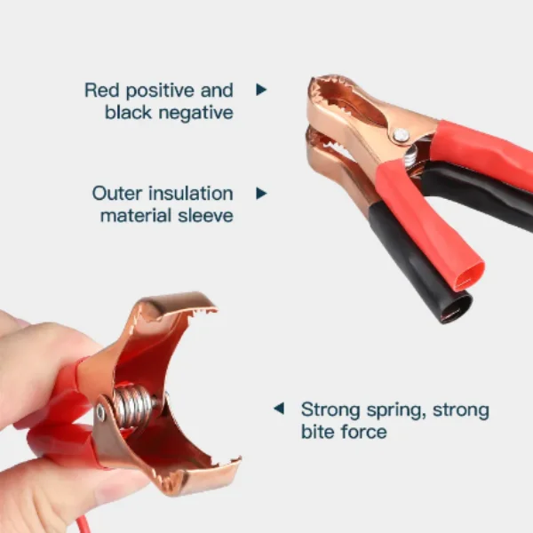 12 V-24 V Auto Stekker Sigarettenaansteker Adapter Netsnoer Alligator Clip Batterij met Uitbreiding 20A Zekering LED Indicator