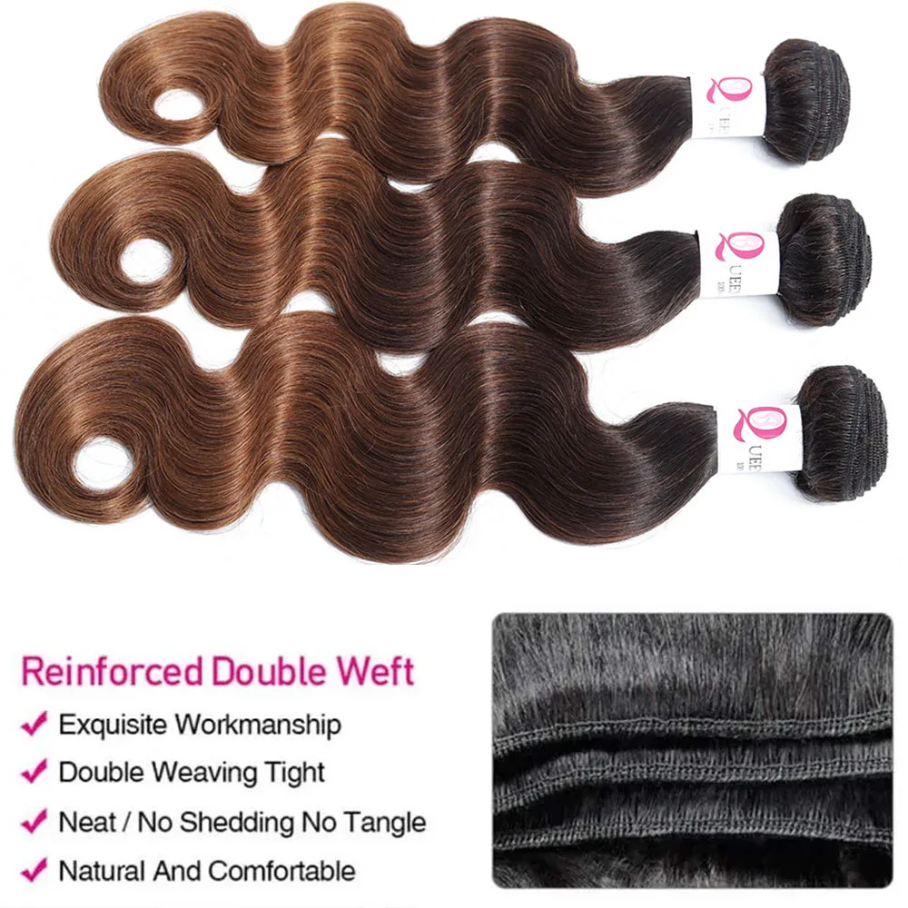 1B/4/30 Tóc Vàng Ombre Tóc Bó Brasil Tóc Gợn Sóng Dệt Lưng Màu Ombre Sóng Thân 3/4 Bó Đề Cập Đến remy Tóc