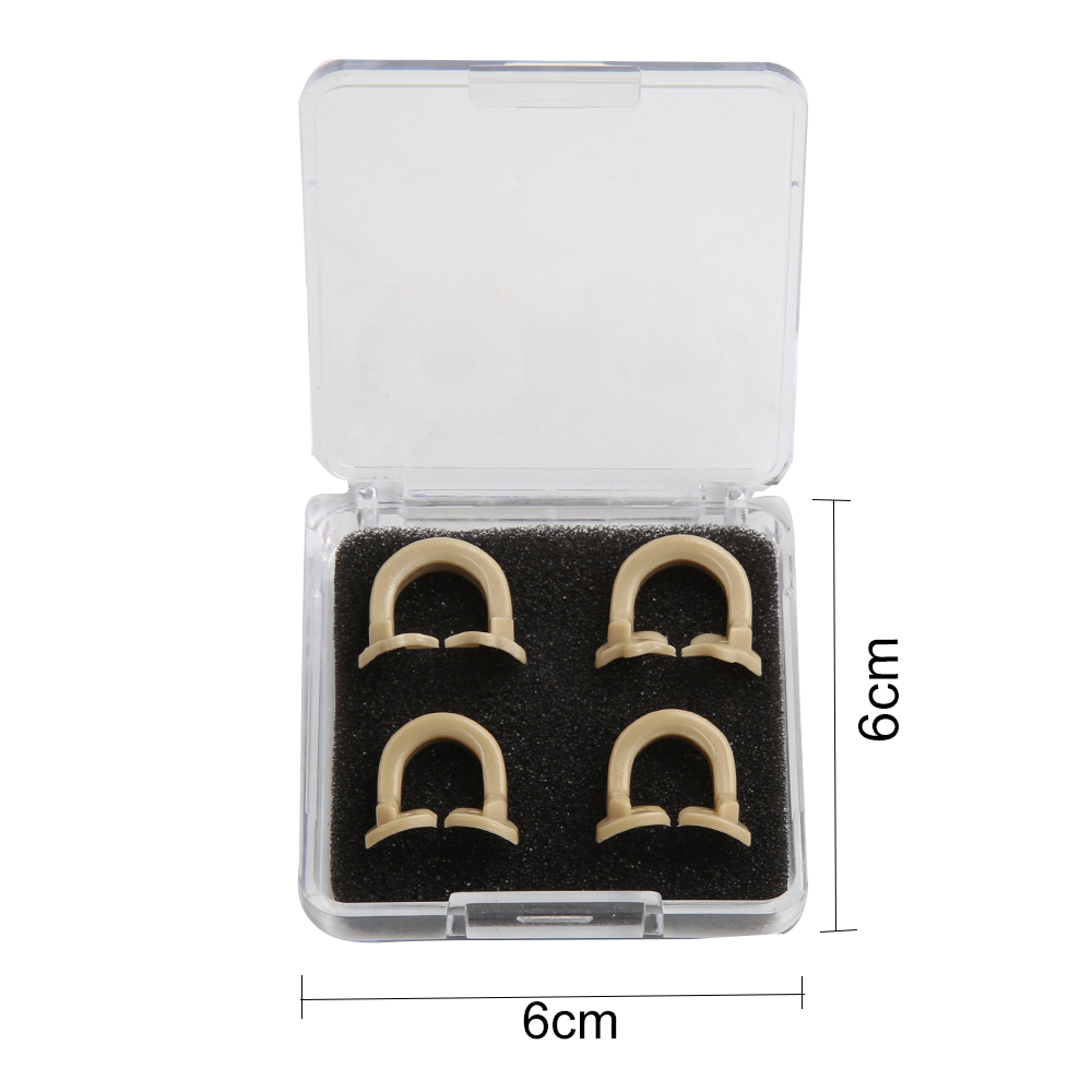 Hohe Qualität 4 teile/schachtel Dental Dam Clips Harz Barriere Schellen Gummi Schnitt Matrix Band Molaren Clips Dental Gummi Dam Clip