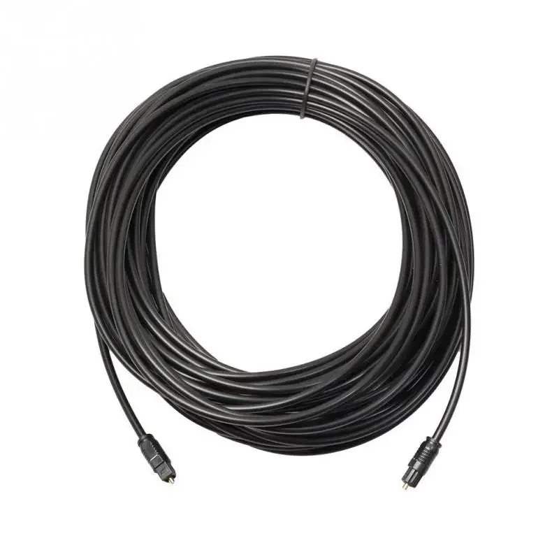 Yq novo cabo banhado a ouro spdif md dvd de alta qualidade 1m 1.5m 2m 3m 5m para toslink cabo de áudio óptico digital banhado a ouro