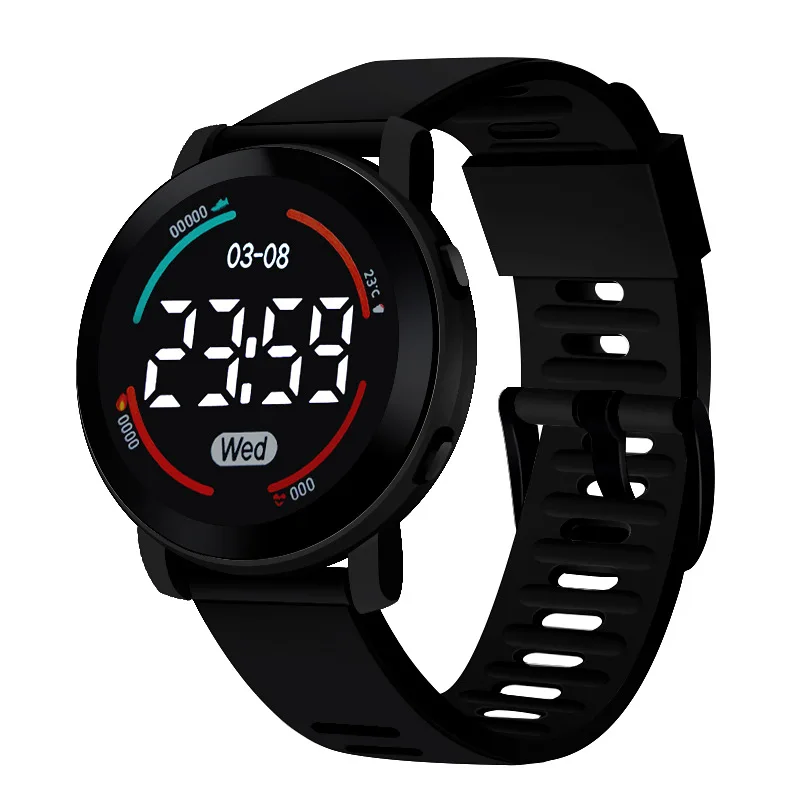 Relojes de pareja a la moda para hombre y mujer, reloj Digital LED para deportes, Fitness, estudiantes, reloj de silicona, reloj electrónico para mujer 2024