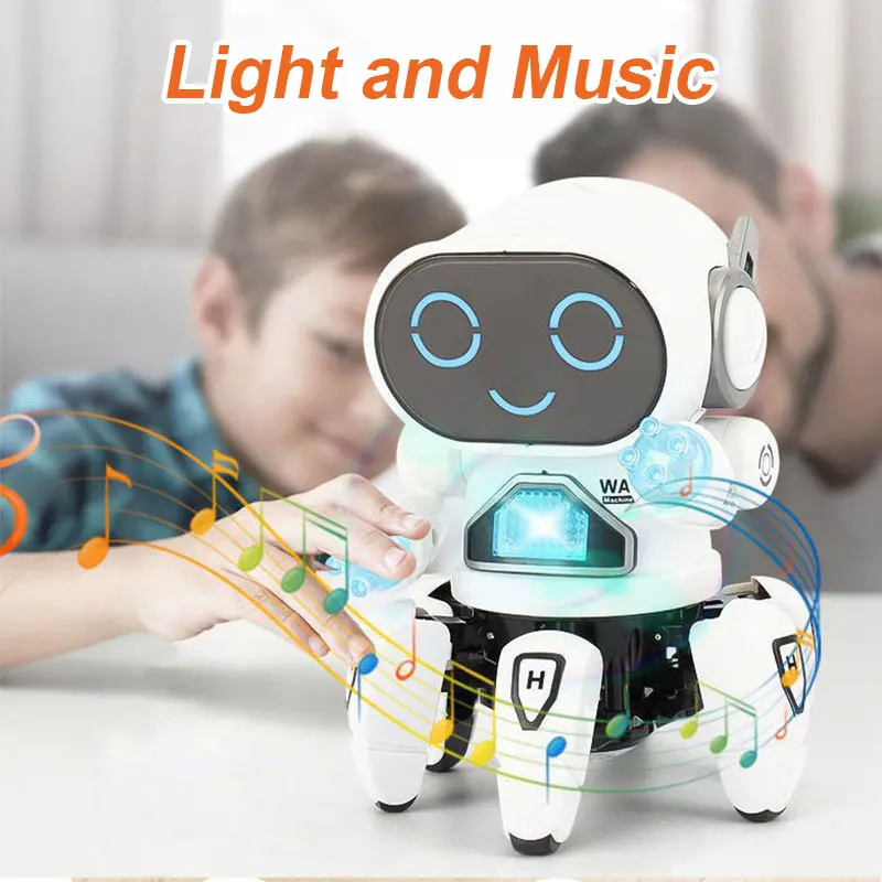 キッズダンスロボット音楽 LED 6 爪タコロボット誕生日プレゼントのおもちゃ子供の早期教育赤ちゃんのおもちゃ男の子女の子