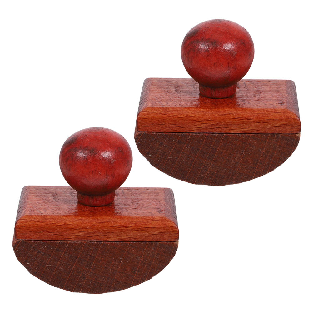 2 Pcs Calligraphy Seal Fountain Pen Paper Cleaning for Desks Blotting Flower Press Ink Fingerprint Pad Quality Felt